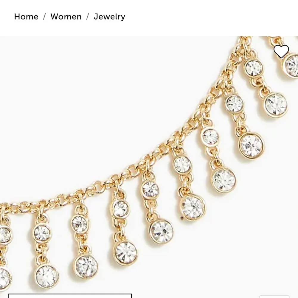 J. Crew Factory Crystal Statement Necklace NWT